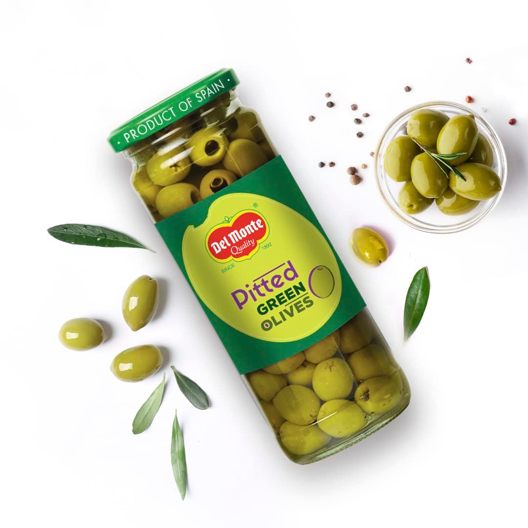 Del Monte Olive Green Pitted 450gm